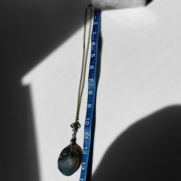 Handmade agate slice & elephant necklace ✨ - Picture 6 of 10